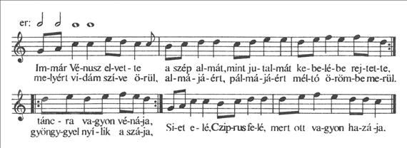 135. ábra - Pataki melodiárium (1798) V. A barokk és a klasszikus zene időszaka Magyarországon 5.