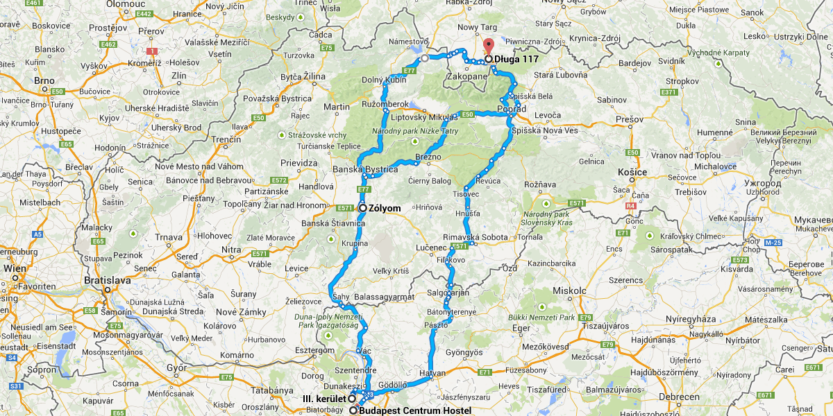 Útvonal keresése Budapest Centrum Hostel és Długa 117 között Autóval 979 km, 14 óra 28 perc Budapest Centrum Hostel 1051 Budapest, Nádor St 26 Ezen az útvonalon útdíjat kell fizetni.