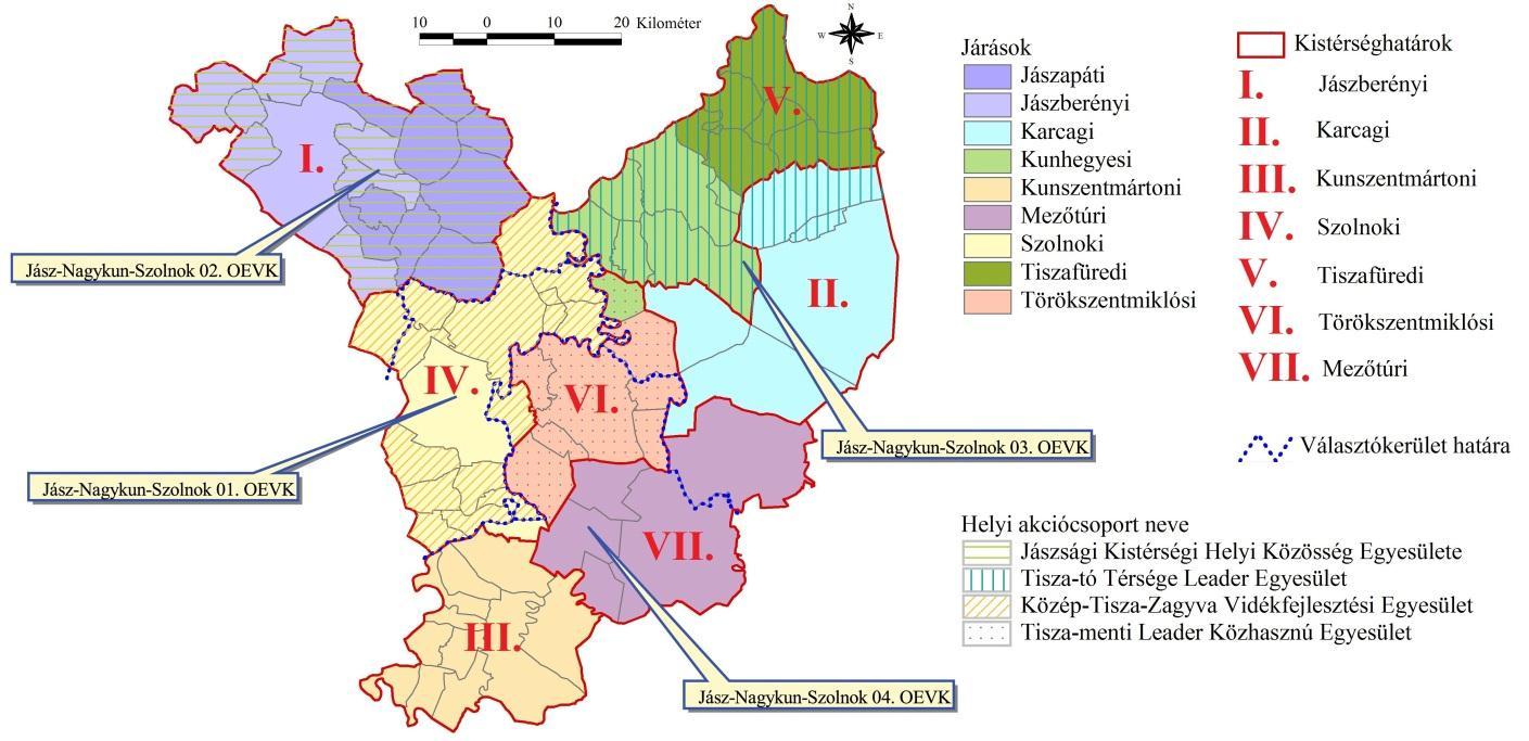 II. Helyzetelemzés 1. Elhelyezkedés, pozícionálás A térség települései Jász-Nagykun-Szolnok megye ÉK-i részén, a Közép- Tisza-vidék középtájon helyezkednek el.