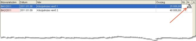 71 infotéka Házipénztár FB pénztár bevétel vagy kiadás A másolás történhet egyetlen bizonylatra vagy bizonylat intervallumra is.