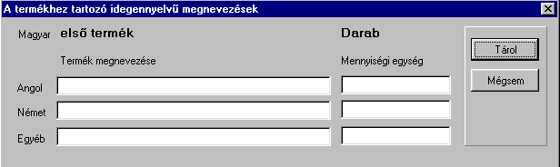 Műveletek menü 58 integráltan, abban az esetben, akár minden egyes termék esetében, lehetõség van az infotéka Pénzügyi modul programhoz való átadáshoz a besorolást meghatározni!