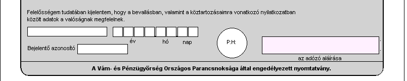 Ha az okmányok megőrzésének helyeként nem a székhelyt jelöli meg, abban az esetben az egyéb opció választása esetén a pontos cím rovatba a visszaigénylés alátámasztására szolgáló okmányok