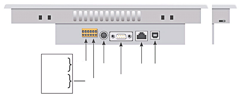 Easy-Touch-Station A 10.4" micro-browser panel egy briliáns VGA felbontású érintőképernyős kijelzővel rendelkezik. A web panel különleges jellemzője a kis mérete.