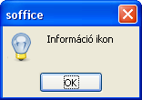 Lehetőségek a Basic programozásban MB_YESNOCANCEL MB_YESNO MB_RETRYCANCEL MB_DEFBUTTON1 MB_DEFBUTTON2 MB_DEFBUTTON3 Alapértelmezett az első gomb Alapértelmezett a második gomb Alapértelmezett a