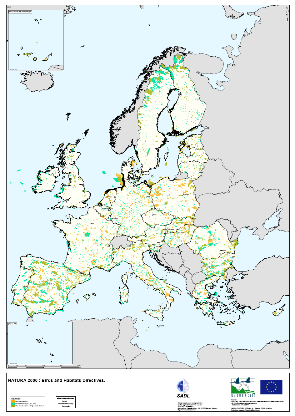 Irányelv és függelékei Habitats Directive (92/43/EEC) Natura 2000