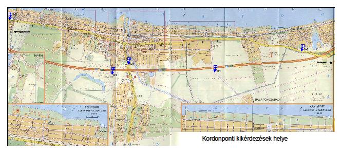 4.132. ábra A kordonpontok elhelyezkedése A kikérdezés során összesen 172 interjú készült. Az alanyok átlag életkora 43 év volt, 73,2%-uk férfi, 26,8%-uk nő.