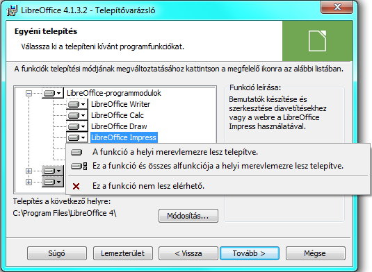 KEZDŐ LÉPÉSEK 31 illetve a program automatikus indítását a rendszertöltés (gép indítása) után. A telepítés indításához kattintsunk a Telepítés gombra! 1-2. ábra.