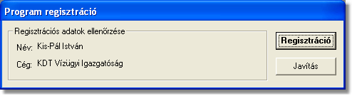 11 WinPCTari súgó A Mégsem gombon történő kattintással kiléphet a WinPCTari programból. 1.2.4 Regisztráció A WinPCTari program első indításakor bekéri a felhasználó adatait.