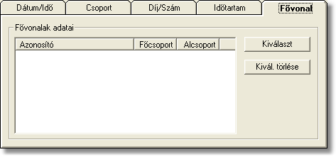 A WinPCTari program 42 Időtartam Ezen a fülön a beszélgetés időtartama szerinti szűrés állítható be. A képen látható beállítás esetén valamennyi hívást listázza a rendszer. Ha pl.