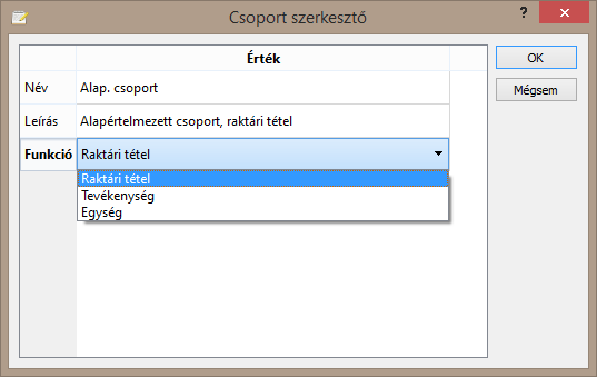 A csoportok három fő működési típusba sorolhatók, a bele sorolt elemek ennek megfelelően működnek (erre a korábbi Smart Storage VCL/CLX verziók kompatibilitása miatt lehet szükség, illetve későbbi