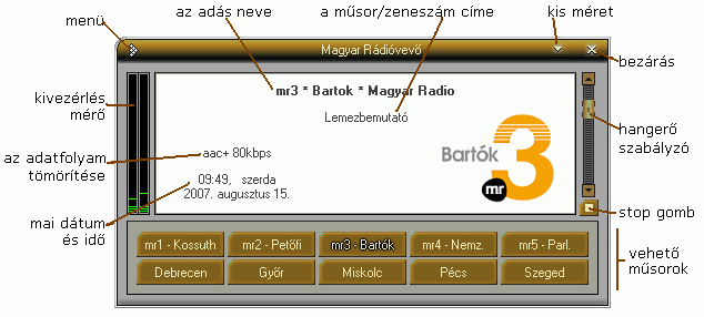 Rendszerkövetelmények A Magyar Rádióvevő programot Microsoft Windows 2000, Microsoft Windows XP, Microsoft Windows Vista operációs rendszerrel ellátott számítógépeken lehet használni.