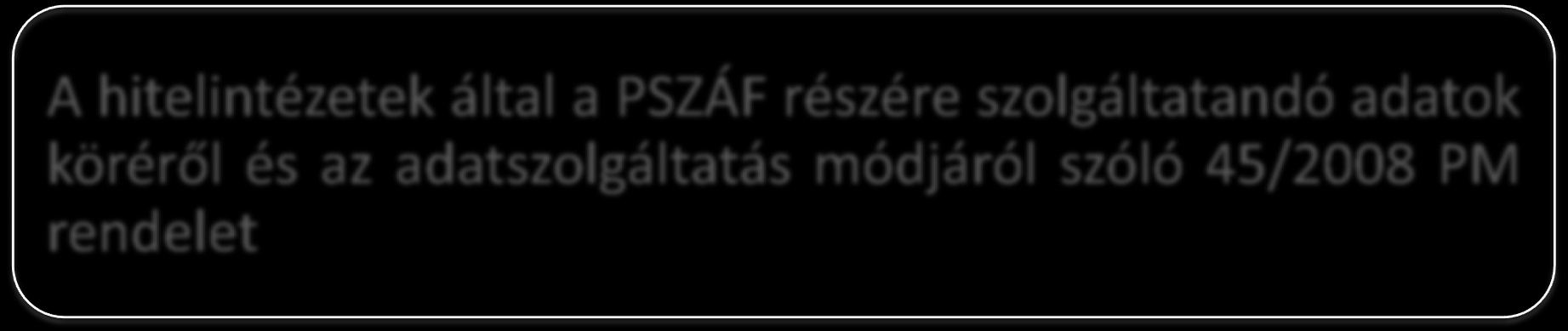 Irányadó jogszabályok A hitelintézetekről és a pénzügyi vállalkozásokról szóló 1996. évi CX