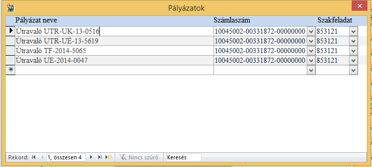 és az összesített utalványrendelet a mellékelt lista alapján Ver: 1.324/1.061 (2015.02.