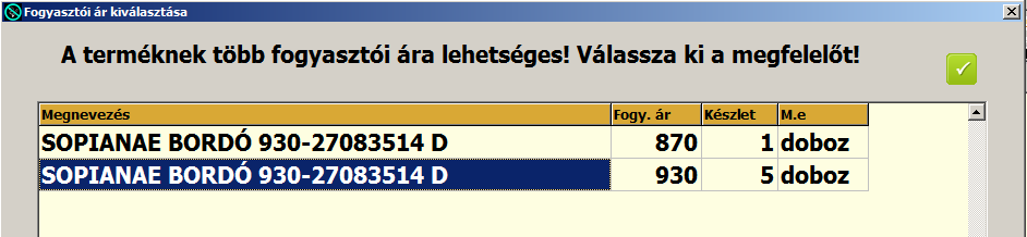 Értékesítés Az Értékesítés menüponttal valósítjuk meg a dohánytermék eladását, kivezetését a raktárkészletről. Értékesítés menete a következő: 1. A vevő kéri a terméket 2.