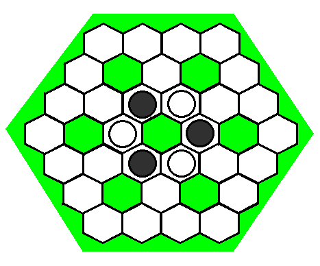 GOMULLO ( Lásd előtte: Reversi ) Csak a játék célja változik a Reversihez képest.