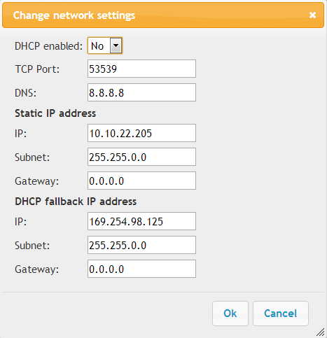 4.2. System / Network A Network menüpontban a hálózati beállítások érhetőek el. Beállíthatunk statikus vagy dinamikus IP-címet a kamerához. Alapértelmezett DNS: 8.8.8.8 4.