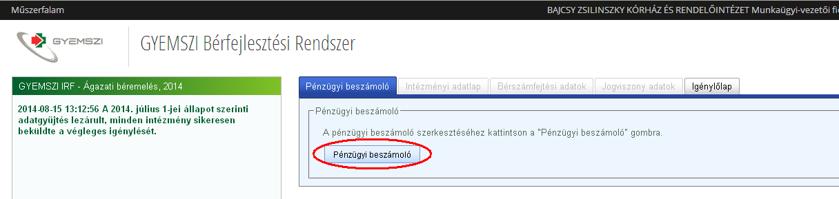 Belépés A https://berfejlesztes.gyemszi.hu/share/page/ linkre kattintva a következő képernyő jelenik meg: A felhasználói név és jelszó megadása után az intézmény műszerfala jelenik meg.