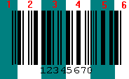 2.2.2. 2 of 5 vonalkódok A standard 2 of 5 vonalkód egy önellenőrző numerikus kód. Már az 1960-as évektől használatosak.