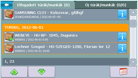 ÁLLAPOT/STÁTUSZÜZENETEK TÚRÁHOZ RENDELÉSE A WebEye Messenger felhasználónak meg kell jelölnie a túra kezdetét, egy Túra kezdete státuszüzenet hozzárendelésével a túrához.