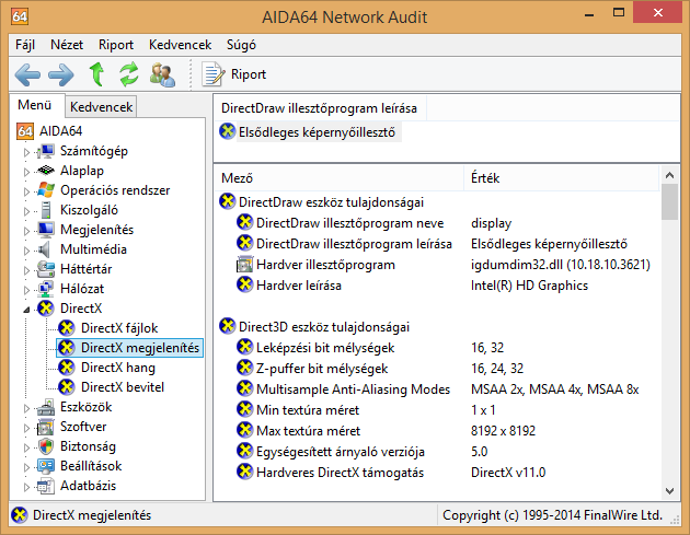 Oldalmenü Útvonalak A definiált TCP/IP hálózati útvonalakat listázza ki. IE-cookie-k Az Internet Explorer által eltárolt sütiket listázza ki.