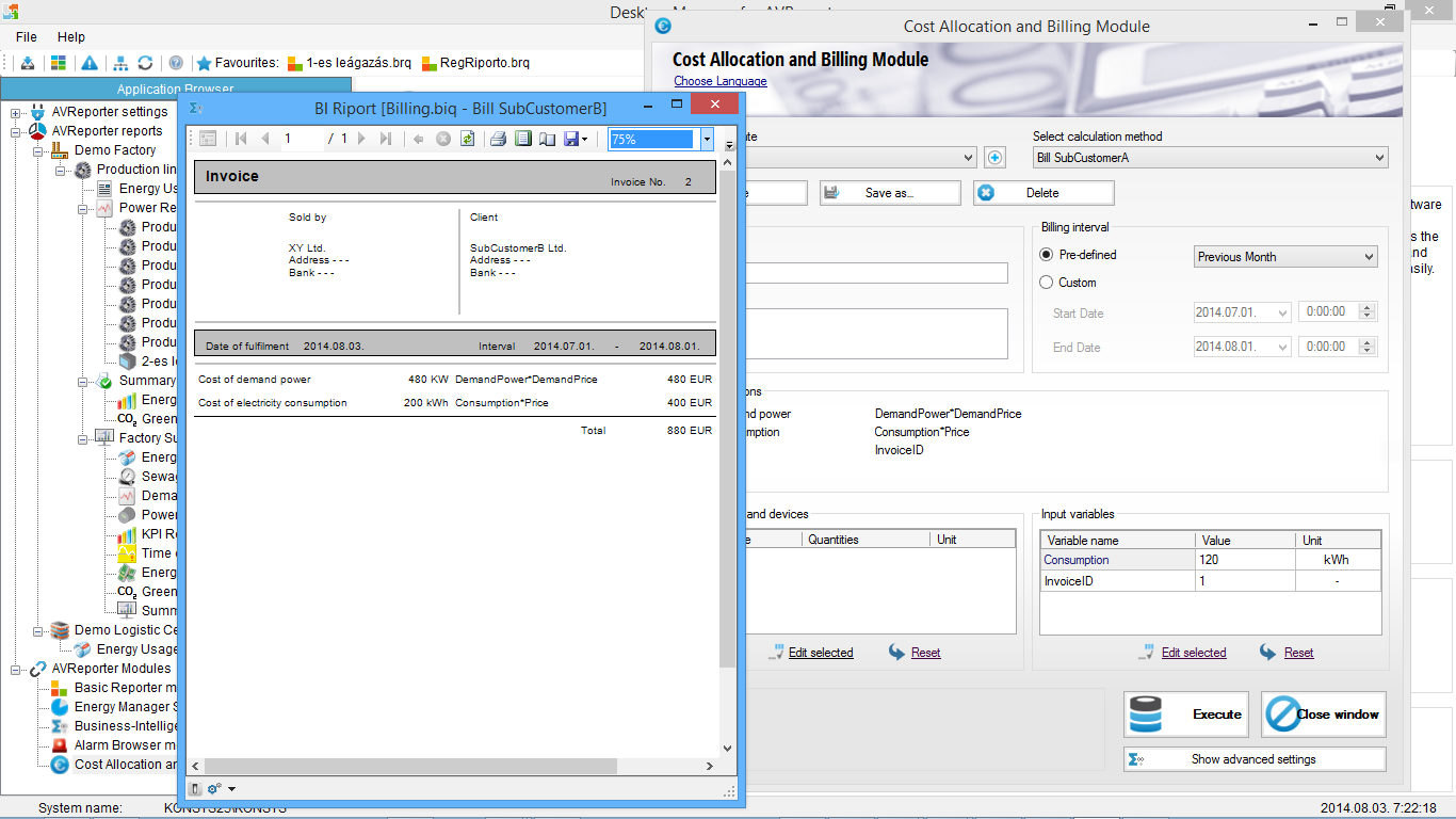 Cost Allocation and Billing Module A Cost Allocation and Billing Modul egy egyszerűen és rugalmasan használható költség allokációs és