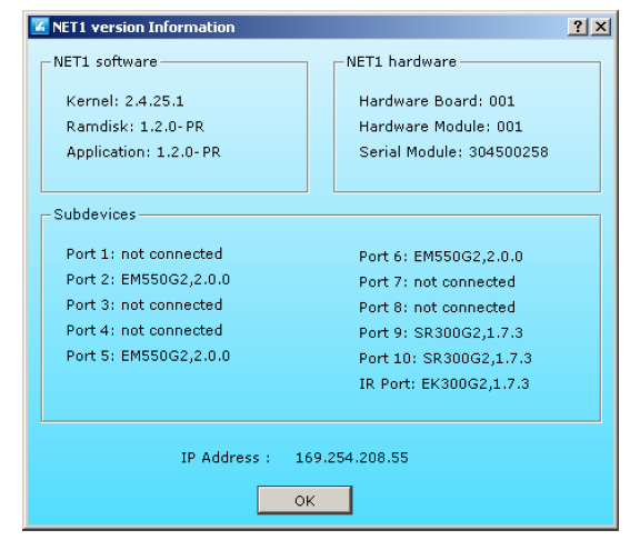 Az eszközök firmware-ének frissítése A "Wireless Systems Manager" lehetővé teszi a NET 1 és a csatlakozó mikrofon vagy monitor rendszer firemware-ének frissítését.
