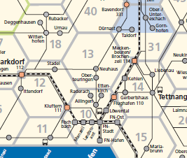 Példa VBB (Berlin, Brandenburg, Potsdam, Frankfurt/Oder, Cottbus városokon kívüli