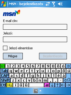 A Pocket MSN használata 1. A Today (May nap) képernyõben érintse meg az MSN ikont a Pocket MSN elindítása érdekében. 2.