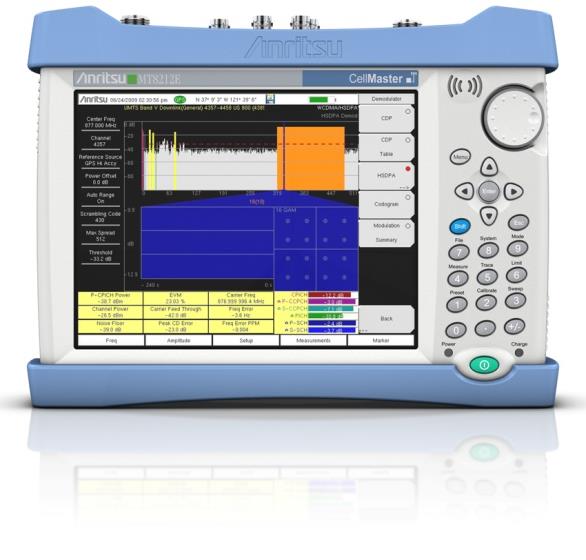 Cell Master az All-in-one, hálózat telepítéshez, hálózat üzemeltetéshez Ideális BTS karbantartásra Kábel és Antenna Analizátor Cell Master MT8212E Compact Base Station Analyzer Spektrum Analizátor