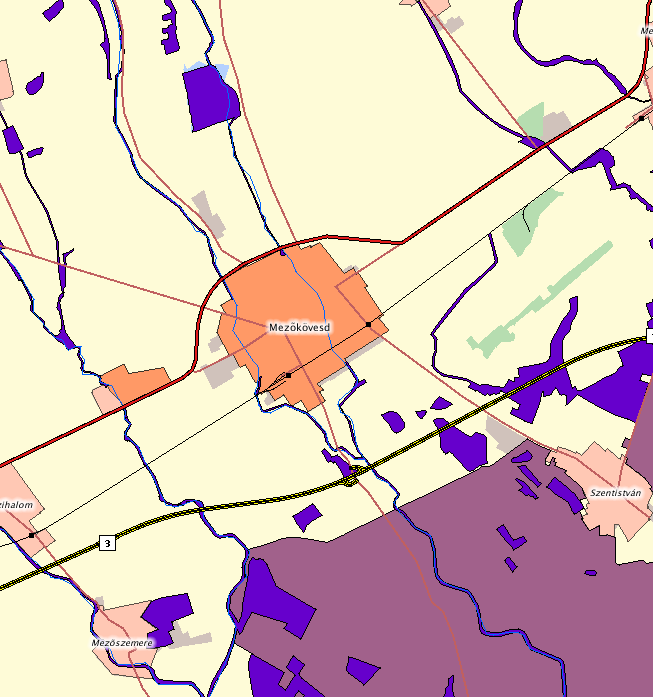 Forrás: Természetvédelmi Információs Rendszer - http://geo.kvvm.hu/tir/viewer.htm 1.12.4.