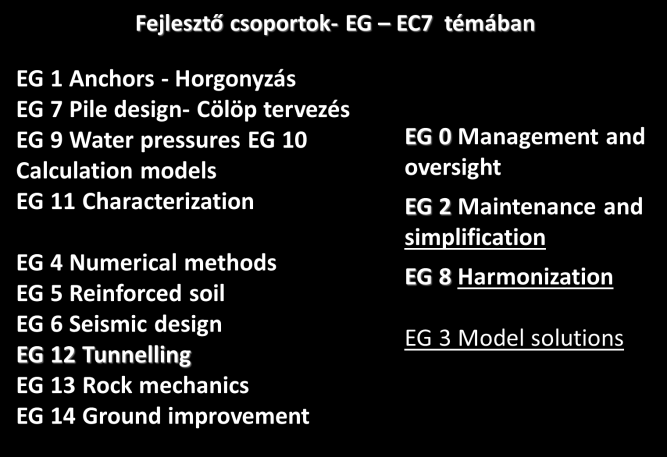 Általános szabályokból 2. Talaj vizsgálatokból 3.