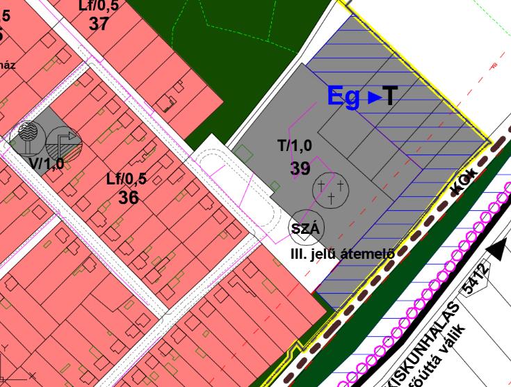 A fejlesztésekhez szükség lehet az intézmény telkének 30 %-nál nagyobb intenzitású beépítésére.