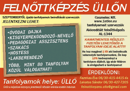 20 % kedvezményes kupon Használtruha üzletünkben beváltható: 2010. 08. 14-08. 28-ig H-p-ig: 9-13.30 és 16-18-ig Sz: 8-12-ig 2225 Üllő, Petőfi S u.