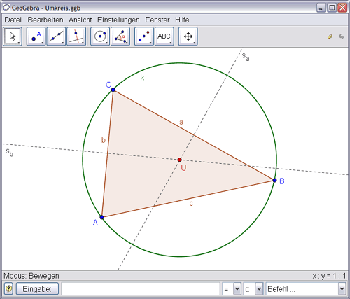 126 Oktatóprogramok GeoGebra 2.7.1.0 Szabad szoftver Markus Hohenwarter http://www.geogebra.