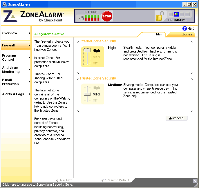 Tűzfalak 55 ZoneAlarm 70.337.000 ZoneAlarm http://www.zonealarm.