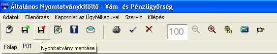 A program tölti fel: KITÖLTÉSI ÚTMUTATÓ Egyéb csökkenés adatok 1. Mozgásnem: zárjegykészlet csökkenési jogcím kódja, értéklistából választható.