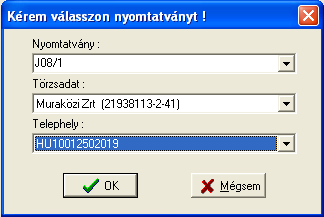 Az új verzió telepítését követően a program indításakor a felhasználó választhat, hogy melyik hatóság által használt nyomtatvány csoportokból kíván választani.