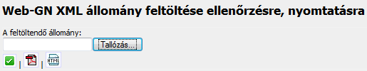 3. A feltöltött állományt érdemes a gombra kattintva futtatni, ezzel az MgSzH által kiadott adatstruktúra szerint (http://www.mgszh.gov.