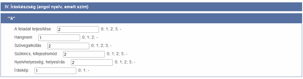 EMIR azonosító: TÁMOP-3.1.8-09/1-2010-0004 KÖZÉPSZINT A nullázás szabálya a két feladatban megegyező, pontos leírása megtalálható a javítási-értékelési útmutató 11. illetve 12. oldalán.