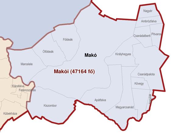 I. A település bemutatása, előzmények, helyzetfeltárás Csanádpalota Csongrád és Békés megye határán, közigazgatási területileg Romániával közvetlenül határos Csongrád megye dél-keleti térségében,