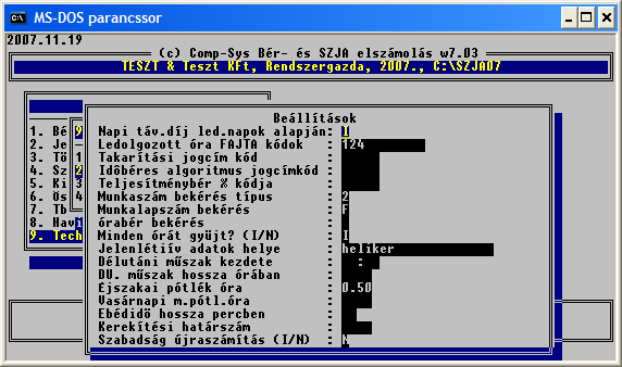 13. Technikai munkák számfejtés technikai (9.2 