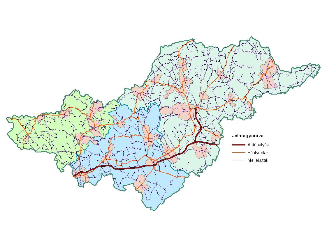 Függelék VI. AZ INFRASTRUKTÚRA ÁLLAPOTA HEVES MEGYÉBEN 6.1.