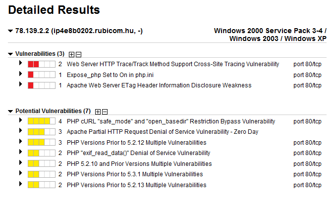 - 47 - A javítások utáni mérés A webszerver tulajdonosával való időpontegyeztetés után lefuttattam az utolsó mérést.