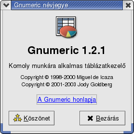 17. fejezet A Gnumeric 17.1. ábra.