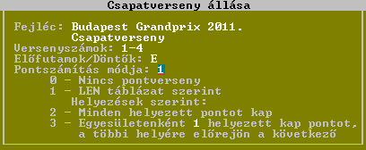 Országos csúcsok Menüpont: Alapadatok > Országos csúcsok Itt tekinthetjük meg az országos csúcsokat, több részes, napos verseny esetén az elért országos csúcsokat itt tudjuk aktualizálni.