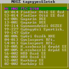 Adatok mentése Menüpont: Szerviz > Adatok mentése Egy-egy verseny lezajlása után az összes adat elmenthető egy viszonylag kis méretű tömörített fájlba.