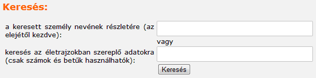 2. ábra A születési sorrendbeli nézet a nevek mellett található évszámokkal segíti az esetleges kerek ünnepek megtalálását, amely az emlékek ápolásakor fontos szempont lehet.