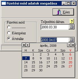 45/12 PortaWin (PW2) Jármű mérlegelő program METRISoft KFT Ha a fizetési módot ilyenkor inaktiválják, a számlanyomtatási folyamat megszüntethető!