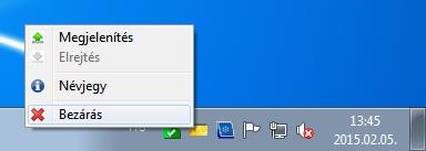 3.2.4 A kártyakezelő program bezárása A kártyakezelő program két módon zárható be: - az ikon menüjét használva az <Bezárás> funkció kiválasztásával - a Windows rendszerben ismert módon a kezelő