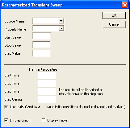 Parameter sweep of Transient (4.6.